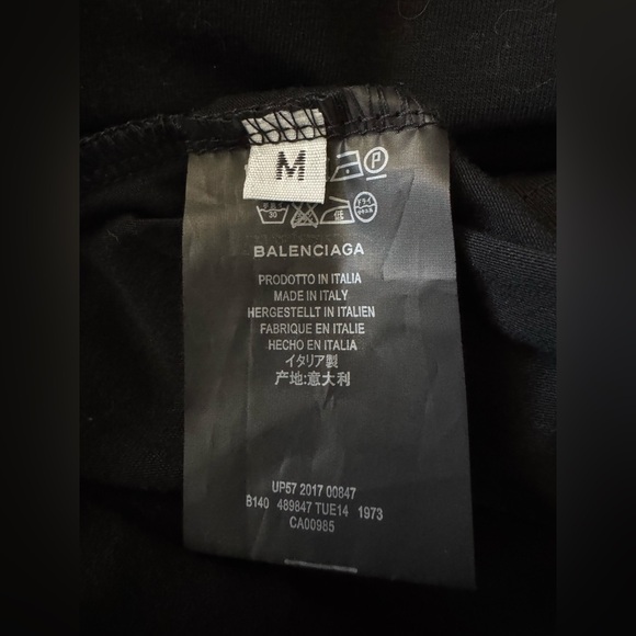 NWT- Balenciaga Logo Print Black T-shirt Medium - Picture 11 of 11